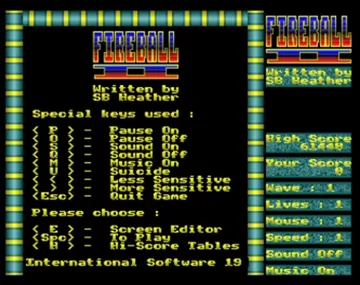 Fireball II (1990)(Cambridge International) screen shot title